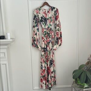 Bronx and Banco Multicolor Floral Long Sleeve Dress